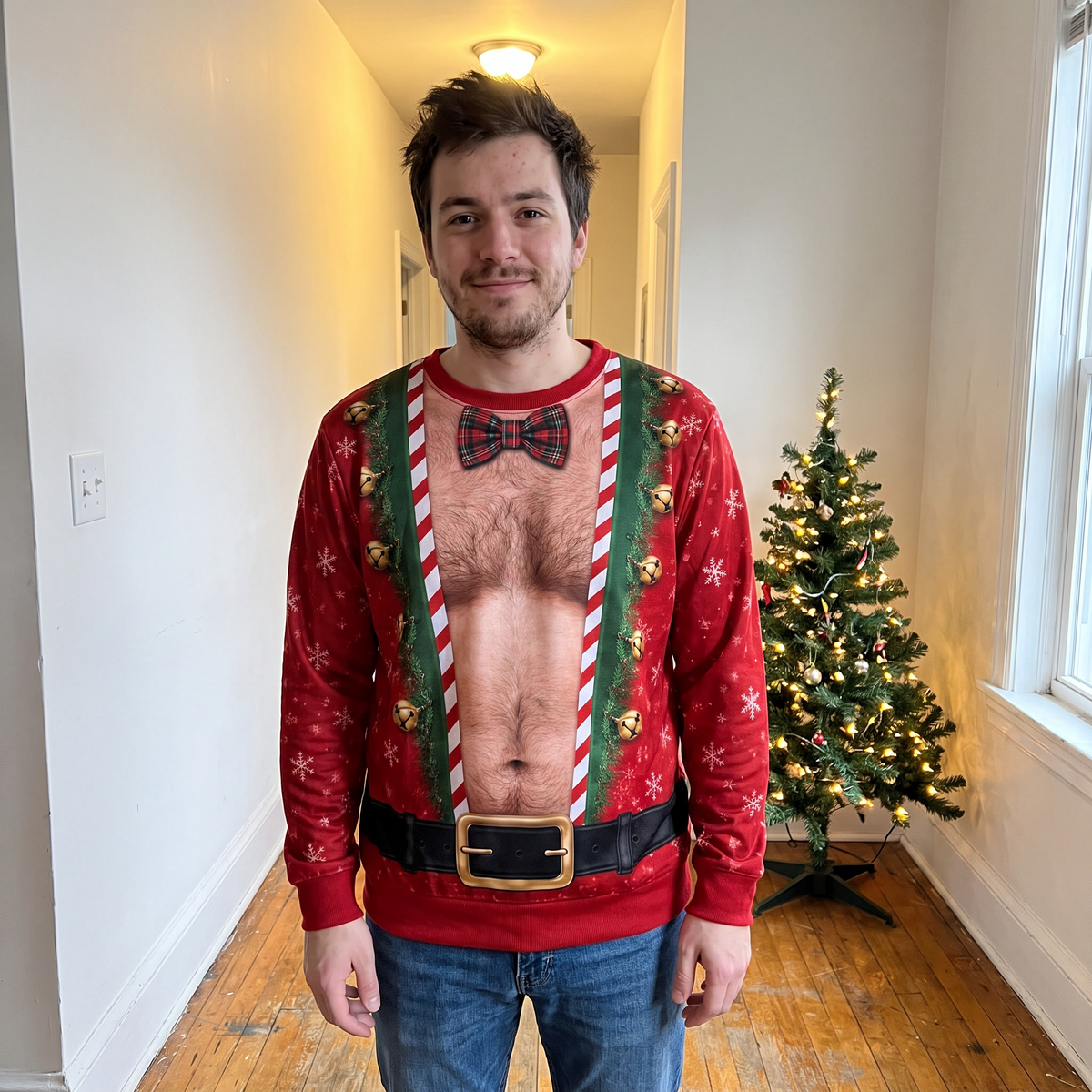 Zabawny Świąteczny Sweter