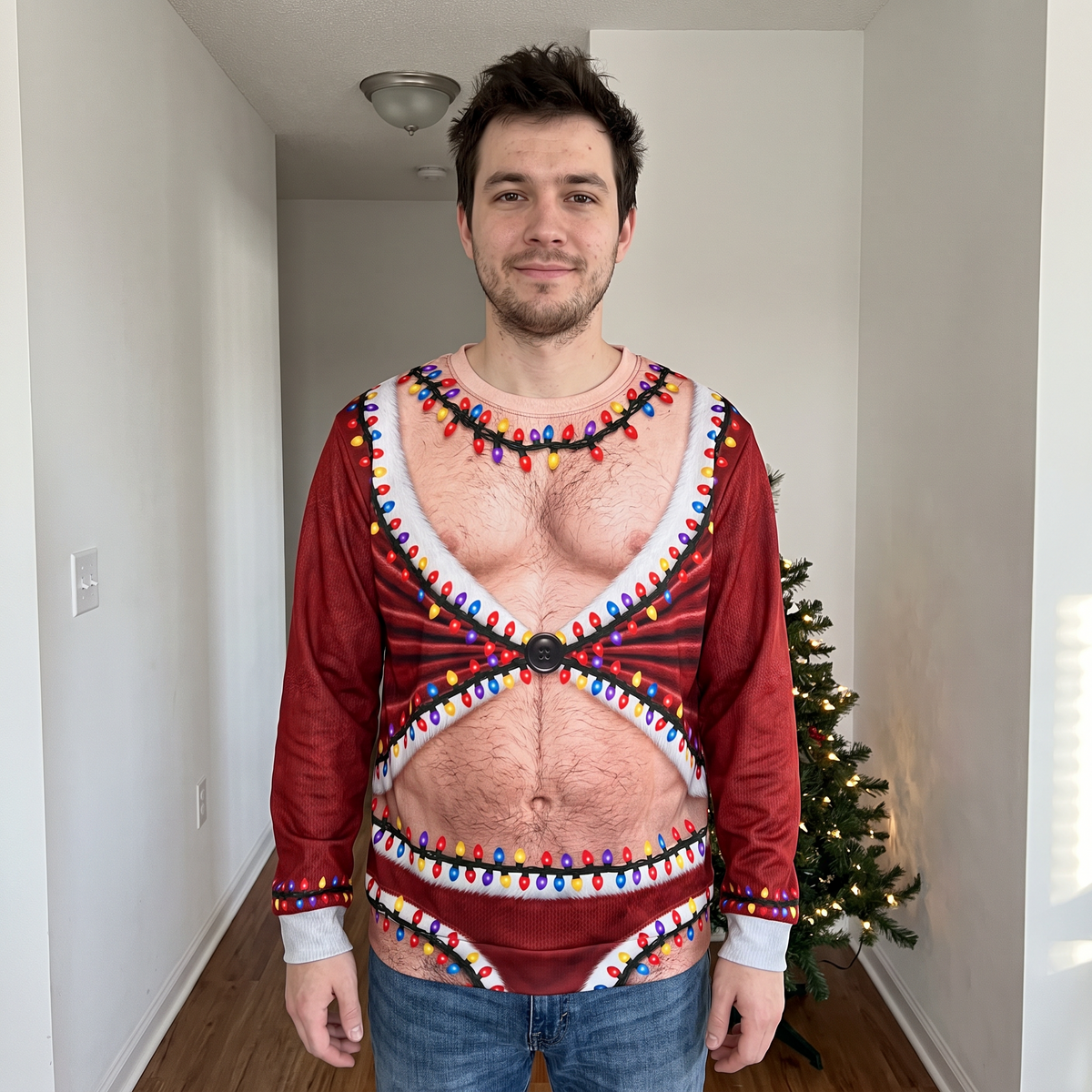 Zabawny Świąteczny Sweter