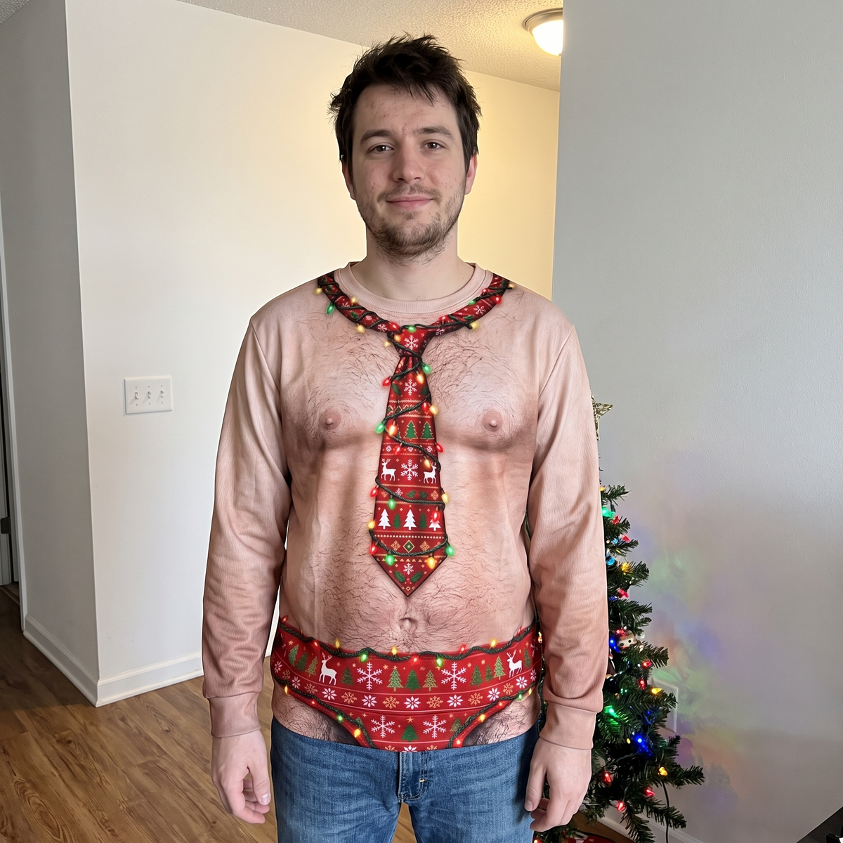 Zabawny Świąteczny Sweter